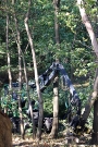 Aufräumen auf dem Kleinen Dänholm - Harvester im Einsatz
