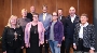 Die für ihr Engagement im Ehrenamt Ausgezeichneten zusammen mit dem Präsidenten der Bürgerschaft Peter Paul (5.v.l.) und Thomas Schulz (3.v.r.) - v.l.n.r.  Bärbel Zabel, Karin Brumshagen, Ralf Grabow, Andrea Saß, (Peter Paul), Maria Griese, (Thomas Schulz), Burkhard Kleinke, Ruth Bartsch